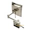 Alfi Brand Brushed Nickel Wall Mnt Sqr 8" 5x Magnifying Cosmetic Mirror W/ Light ABM8WLED-BN - alternate 7